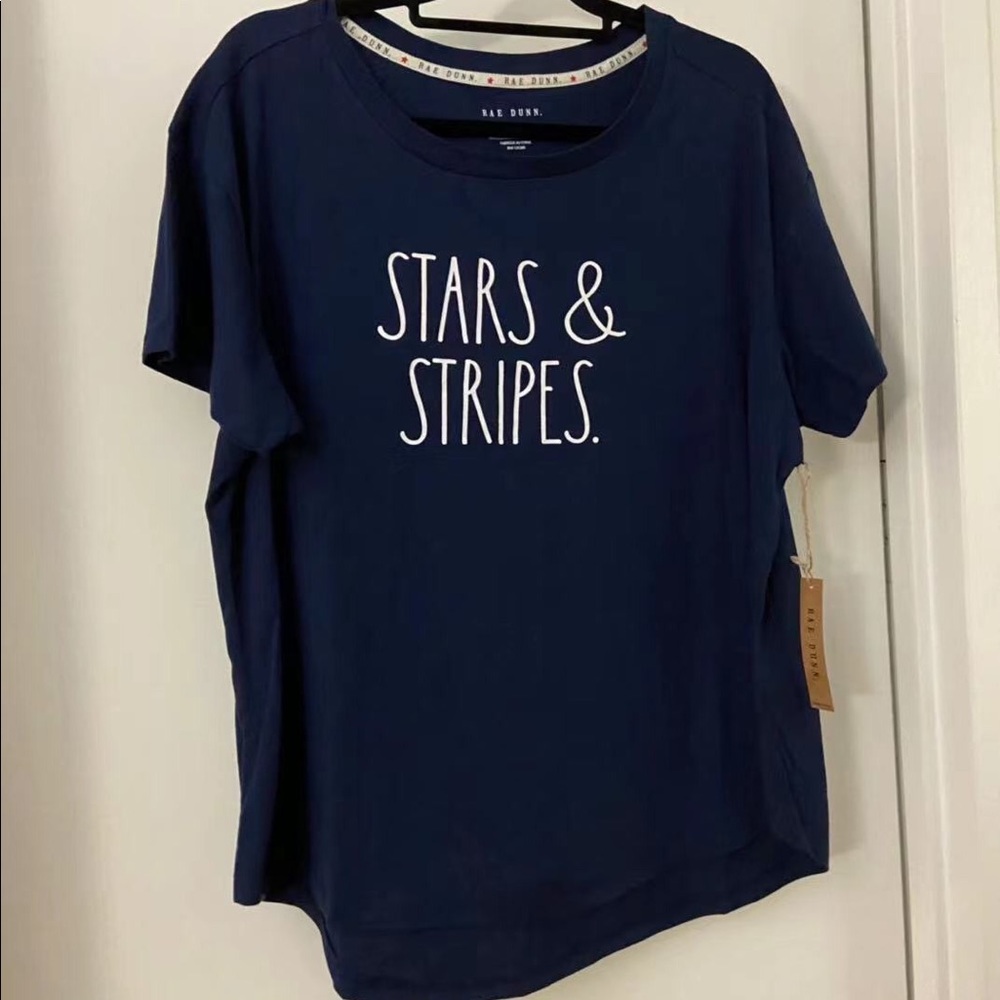 Women’s Rae Dunn Stars & Stripes Tee Size 2X